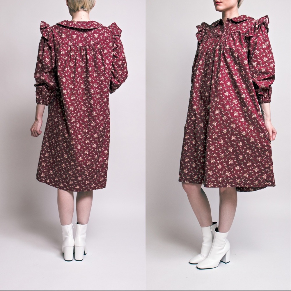 ❌SOLD❌Vintage rose garden floral Victorian dress - Picture 2 of 3